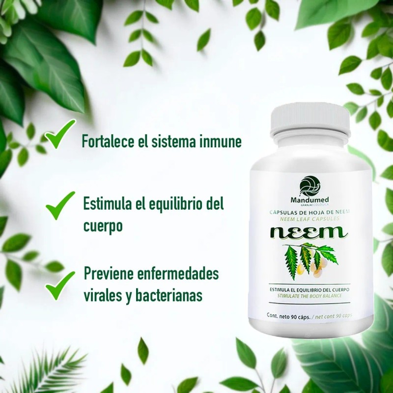 Mandumed Neem Orgánico – Detox, Defensa Inmune y Bienestar General