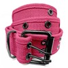 Canvas Double Grommet Hole Belt, Unisex, Double Prong Belts for