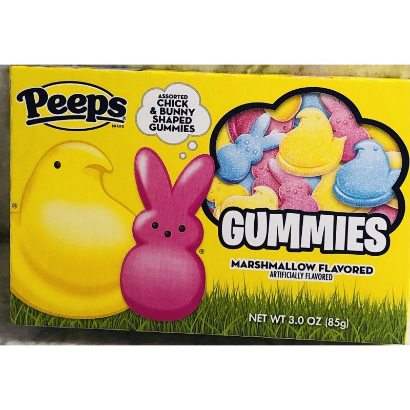 Peeps Mashmallow Gummies 3 oz/85gm-New-Ea