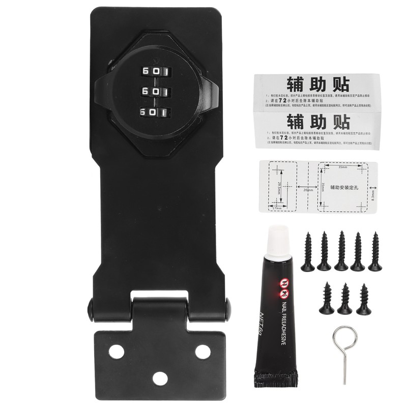 Mechanical Password Lock 3 Digit Combination Anti Theft Hasp Lock