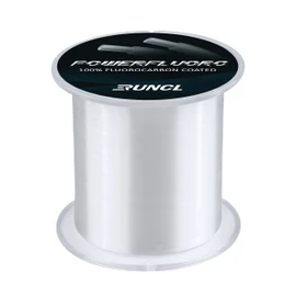 RUNCL PowerFluoro Fishing Line, 100% Fluorocarbon Coated Fishing Line, Hybrid Line - Virtually Invisible, Faster Sinking, Low Stretch, Extra Sensitivity, Abrasion Resistance (300Yds, 6LB(2.7kgs))
