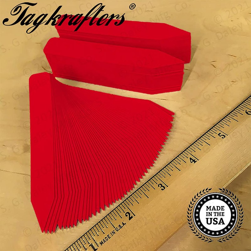 TAGKRAFTERS 4" x 5/8" RED Premium Pot Stakes - 300