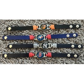 EAST Baseball Team Unisex Bracelets.  AL East.  NEW!