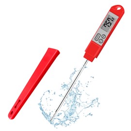 Digital Meat Thermometer Instant Read, Upgraded Long Probe Food Thermometer with Backlight, Temperature Measurement for Cooking, Sugar, Turkey, Milk, Liquid, Oil, BBQ