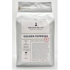 Smokin Beans 2-Pound Golden Espresso Coffee, Our Signature Blend, Full City Roast, Premium Whole Bean Specialty Coffee