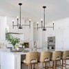 Black Chandelier 3 Light Modern Farmhouse Chandeliers for Dining Room