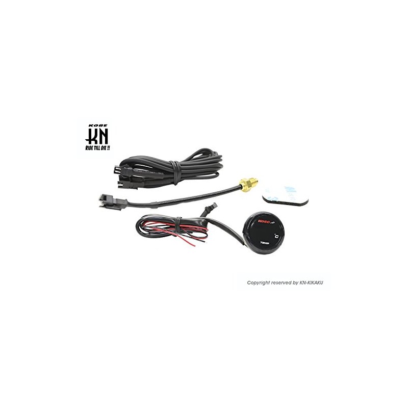 KN Planning KOSO LED Waterproof Motorcycle Motorcycle Thermometer Water Thermometer