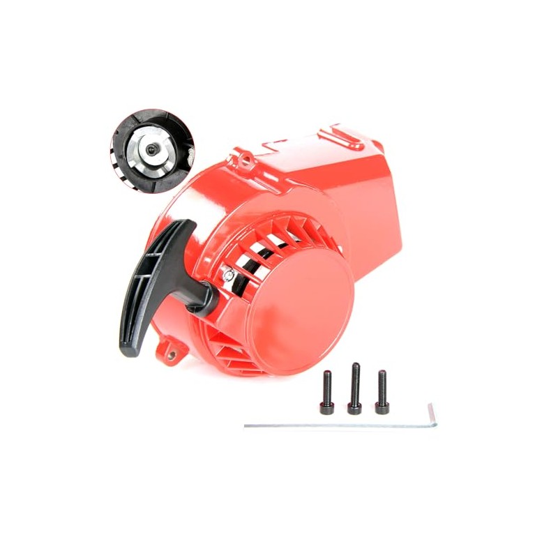 SUNQIAO Pocket Bike Pull Starter, Alloy Aluminum Recoil Starter for