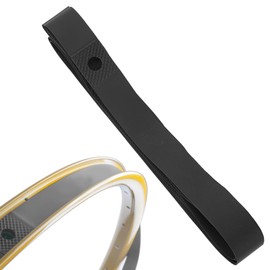 Tyenaza Rim Strip Rim Tape, PVC Gear Bike Tire Liner Red Bike Tyre Protector Strip, Anti Puncture Wheel Rim Tape for Mountain & Road (20 inch-Black)