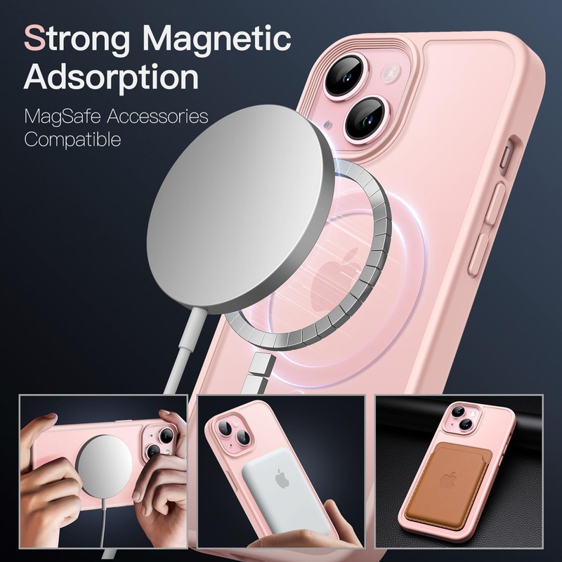 JETech JETech Magnetisch Hlle fr iPhone 15 6,1 Zoll Kompatibel
