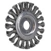 Flat Twist Knot Wire Wheel Brush 115mm 22.2 Bore Deburring