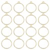 uxcell 32 Pcs Open Bezel, Round Resin Bezels Pendants Open