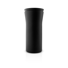 Eva Solo | City To Go Cup recycled 12oz | Practical, double-walled thermo cup for easy and simple one-hand operation – click-lid allows drinking from all sides | Black