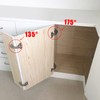 Cabinet Door Hinges Cabinet Hinges 1 Pair 175/165 Degree Hinges