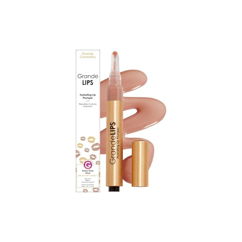 GrandeLIPS Hydrating Lip Plumper, Gloss, Barely There
