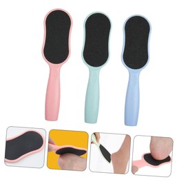Beavorty 3pcs Exfoliating Foot File Callus Remover for Smooth Feet for Home and Salon Use Gentle Dead Skin Remover Light Blue and Water Blue