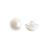 NBK LW4493-10 Pearl Half-Round Buttons, 10 Pieces, φ0.4 inches (10