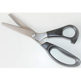 HONGBE Fabric Pinking Scissors with Scallop Edge. Perfect for Tailoring and Dress Makers