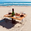 Tirrinia Portable Wine Picnic Table, Ideal Wine Gift for Women