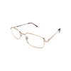 Calabria R754 Rectangle Metal Reading Glasses +2.00 Gold Men Designer
