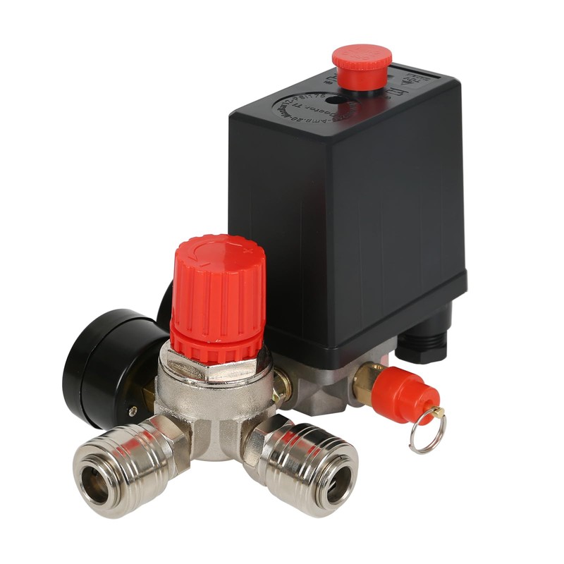 Air Compressor Pressure Switch, 1/4" 220V Safety Valve Control Regulator