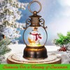 POPETPOP Christmas Lantern Snow Globe with Music: Musical Snowman Globe