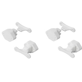 blntackle76 Set of 2, 4, 6 or 8 Door Stops for Caravan, White, Door Camper, Door Holder, Service Hatch Motorhome, Door Catch Campervan, Door Lock (Pack of 4)