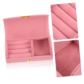 OATIPHO Elegant Compartment Jewelry Organizer Box Portable Travel Storage Case for Earrings Bracelets and Trinkets Stylish Arch-shaped Design for Easy Carrying and Sophisticated Display