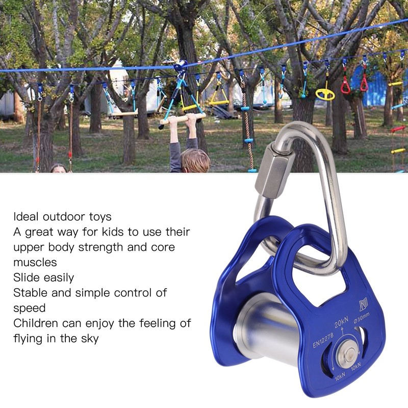 Outdoor Sport Pulley Slider Zipline Pulley for Training Obstacle Course