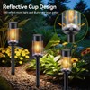 Sunshine Star LED Solar Pathway Lights Outdoor with Metal, 2