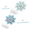 TOVINANNA 6pcs Snowflake Glitter Powder Hairbands for Xmas Parties Lovely