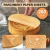 6-Inch Baking Sheet Rounds - Kraft Unbleached Parchment Paper, Non-Stick,