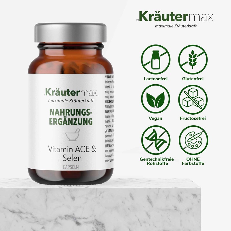 Kräutermax. Vitamin ACE & Selenium Capsules 1 x Pack of