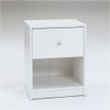 Pemberly Row 1 Drawer Nightstand in White