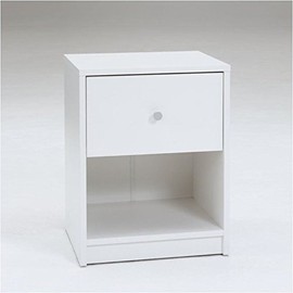 Pemberly Row 1 Drawer Nightstand in White