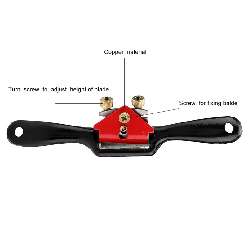 Tailplane 10 inch Adjustable Spokeshave with Flat Base Adjustable Adjustment