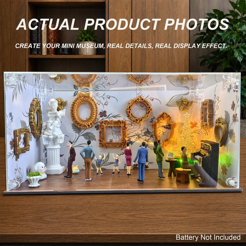 DIY Mini Museum Kit Pet Memorial Shadow Box with LED