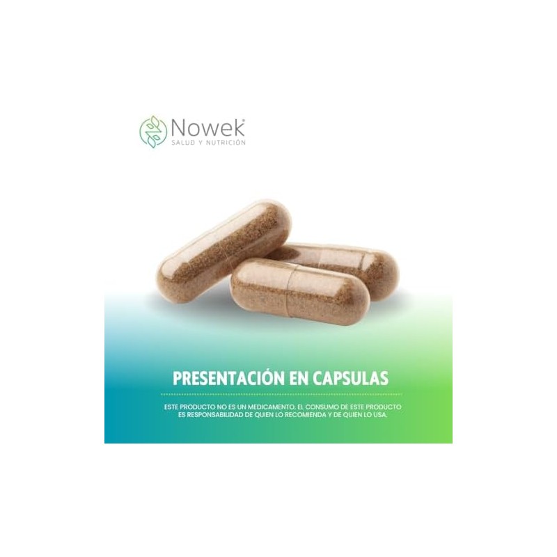 Nowek Rhodiola Rosea 60 Cápsulas Suplemento Alimenticio Ingredientes Naturales No