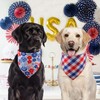 QUQULE 4th of July Dog Bandanas Summer XLarge 3PCS, 6