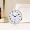 Baoblaze 90mm/3.54inch Quartz Clock/Insert with Roman Numeral, Quartz Movement Gold