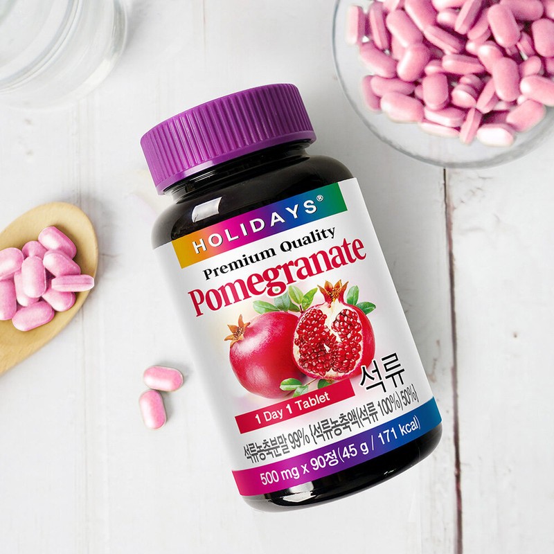Holidays 1 bottle of Holidays Pomegranate 90 tablets (3 month