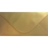 100 Pack DL Gold Envelopes Metallic Pearl 110mm x 220mm.