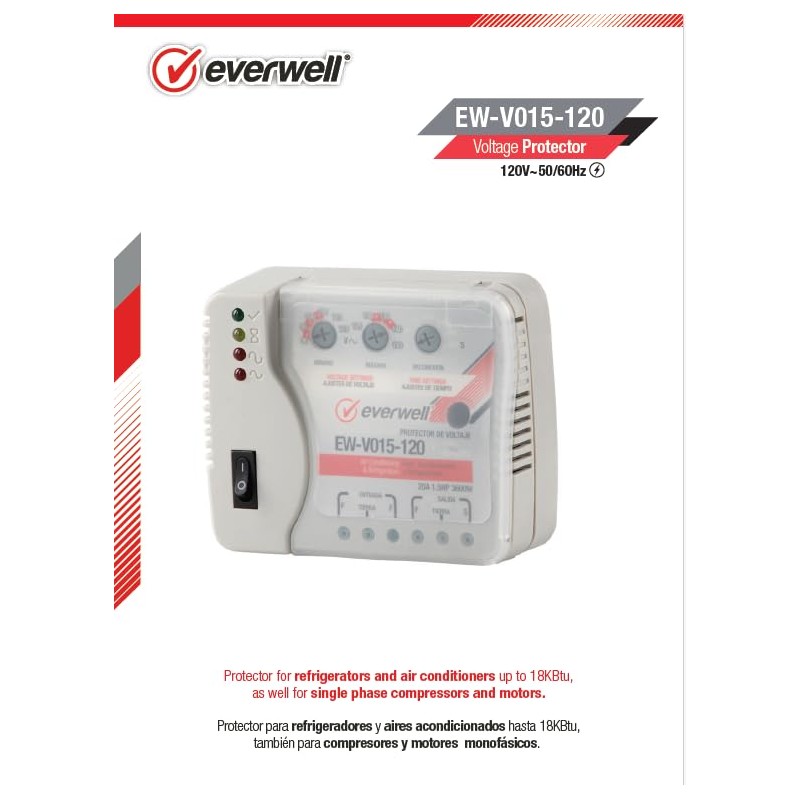 Voltage Surge Protector for AIR Conditioner Inverter 115V – 50/60Hz