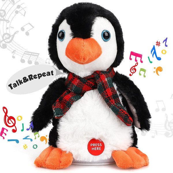 TOY Life Plush Penguin Baby Musical Talking Toys Infant Toys for Baby 24 Months - Stuffed Newborn Toys with Dancing Singing Toys for Babies Boys Girls Toddlers Baby Toys 24 Months