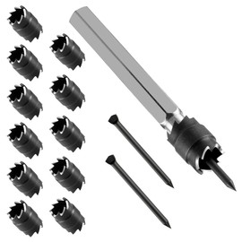 GaRhmxy 14-Pc 3/8" HSS Spot Weld Drill Kit: Hex Metal Cutter Bits with Weld-Through Primer for Welding Tools
