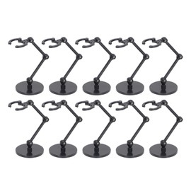 10 Sets Doll Stands Display Holders Action Figure Stand Mini Doll Support Frame Compatible For 6 Inch Models Black