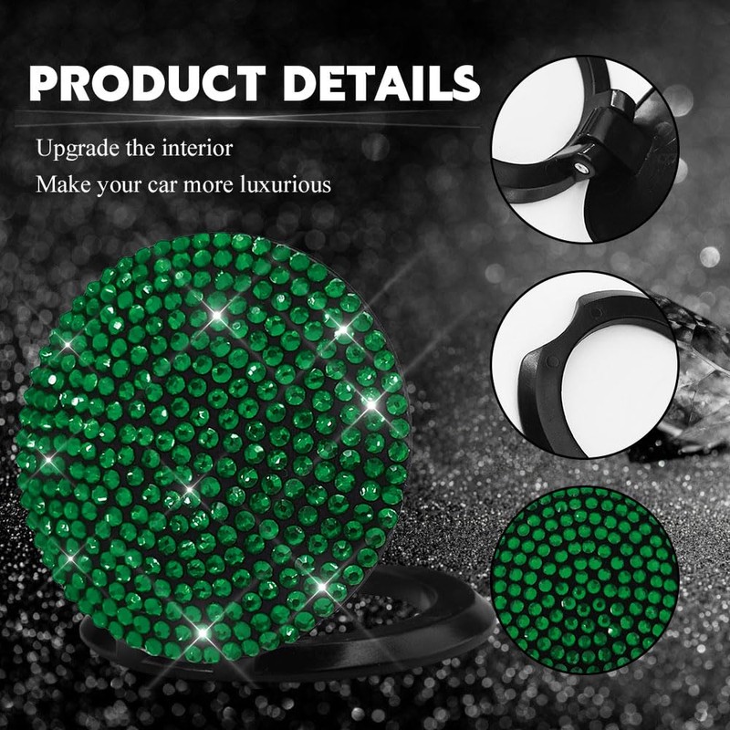Rebvugr Bling Car Push to Start Button Cover, Switch Button