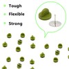Ruidee 200 Pcs/100 Pairs Tie Tack Pin Backs with Blank