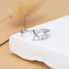 VONALA Cat Ring Sterling Silver Adjustable Cat Tail Ring Cute