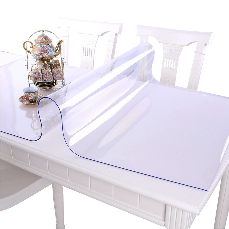 NECAUX Custom Multi-Size 1.5mm Thick Clear PVC Table Cover Protector